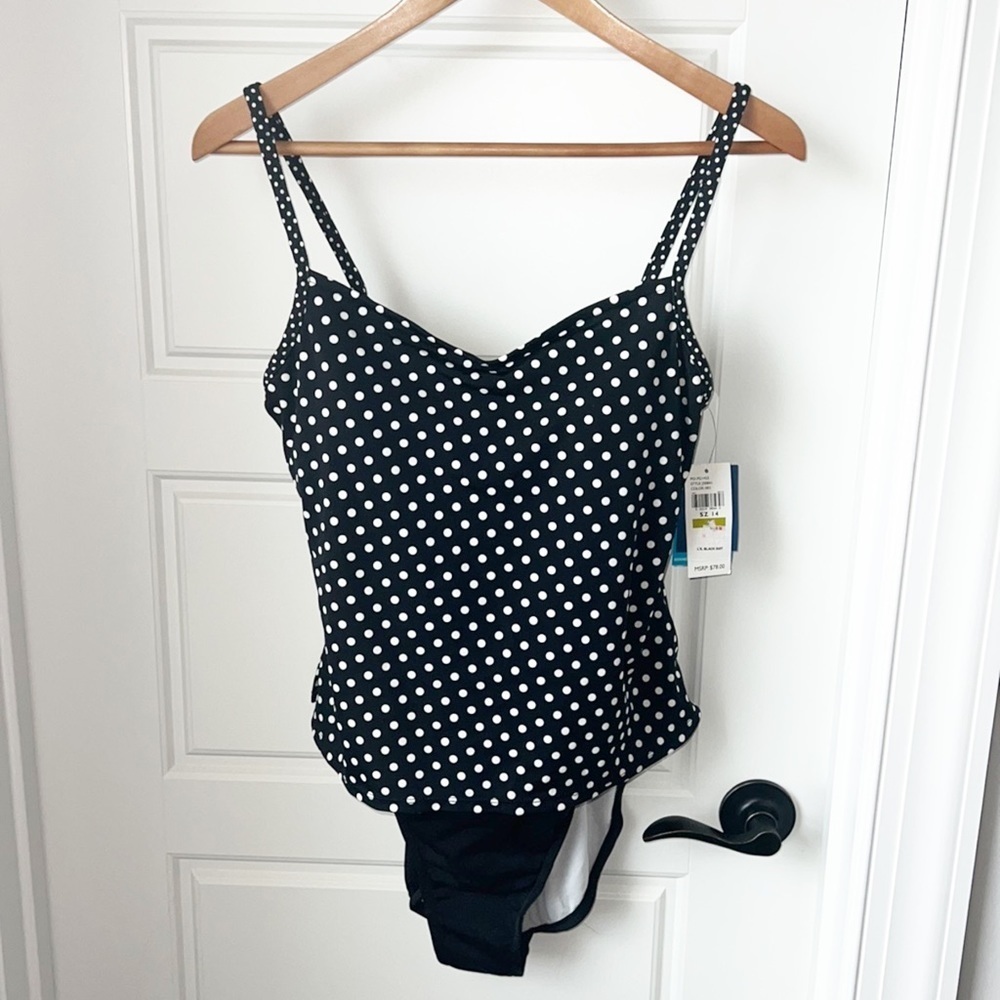 Jantzen Polka dot One Piece Swimsuit Size 14